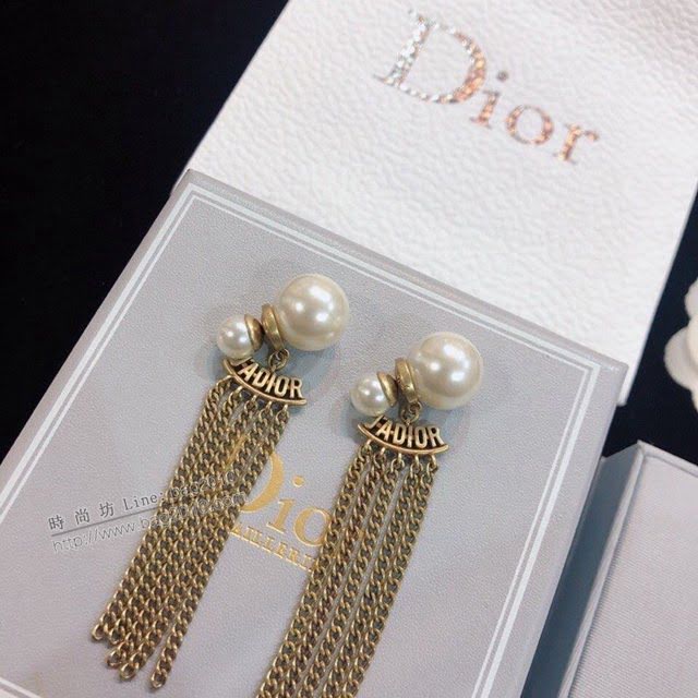 Dior飾品 迪奧經典熱銷新品JADIOR系列耳環 字母流蘇耳釘  zgd1035